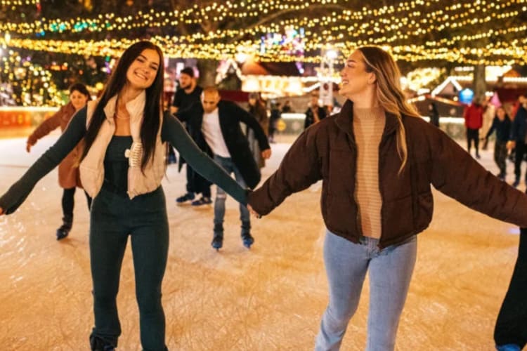 Winter Wonderland is one of the most popular date spots in London 