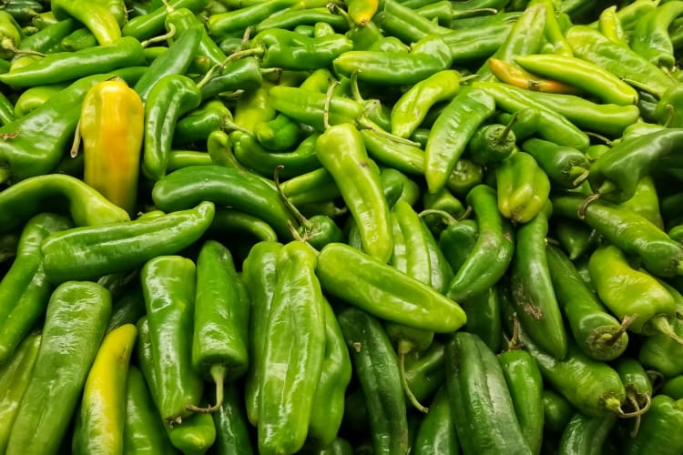 Green California chiles