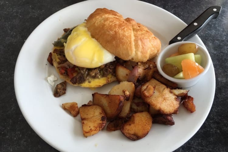  Philly Cheesesteak breakfast made by Peach Valley Cafe