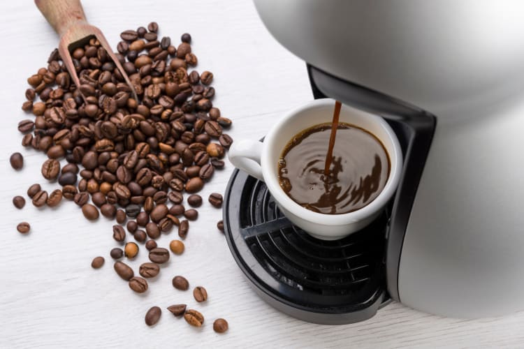 try drip coffee using a coffee machine