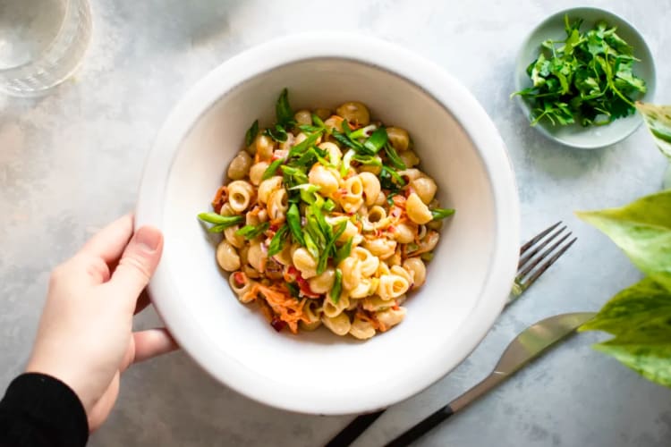 Hawaiian mac salad is a tasty lunch food idea