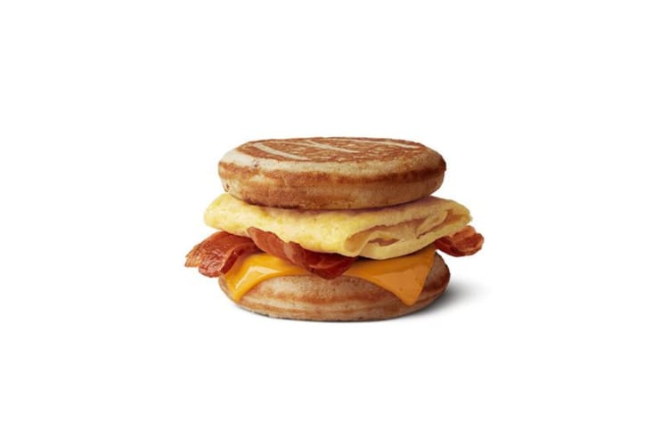 Bacon, egg and cheese McGriddles.