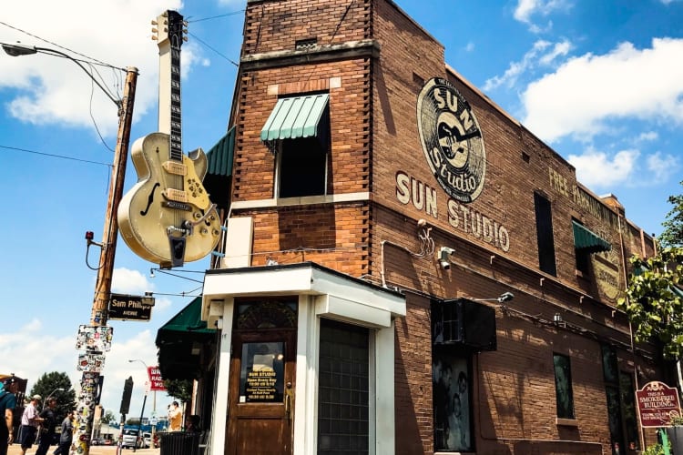 Going to Sun Studio is an exciting date idea in Memphis