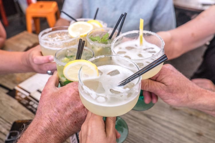 The margaritas are very popular at Terrace Cantina