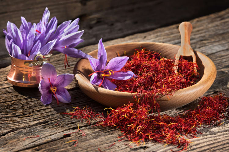 Saffron and saffron flowers