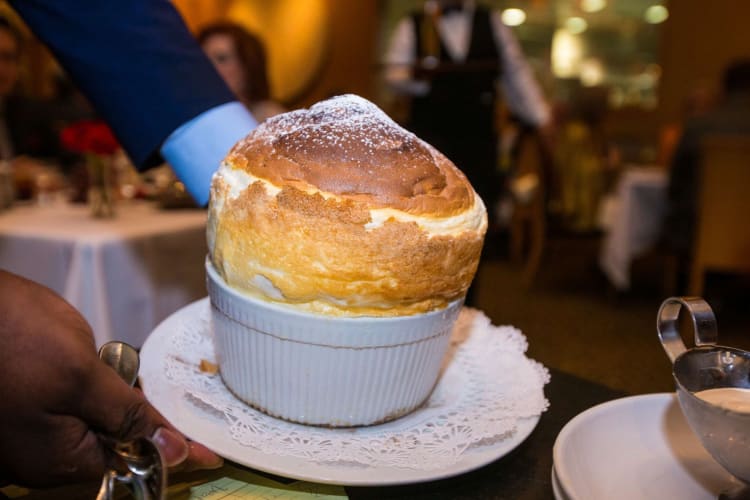 The decadent robiola bosina soufflé at Tony's.