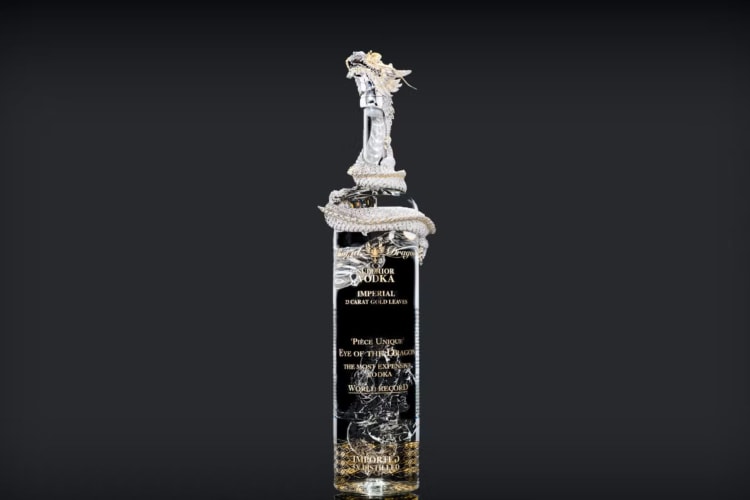 Eye of the Dragon is by far one of the most expensive vodkas ever released.