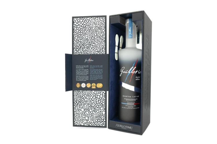 Guillotine's Cavia Ossetra Vodka is the first to distil the spirit with caviar.