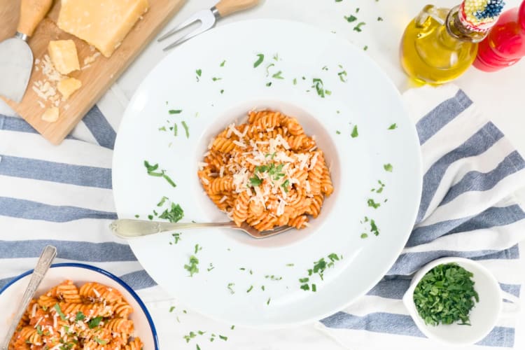 Spicy vodka pasta is a great Italian-inspired Mother's Day dinner idea