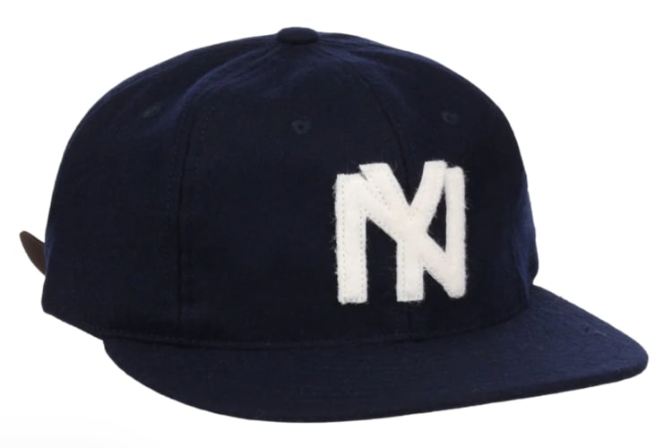 A vintage baseball hat is one of the fun NYC gifts