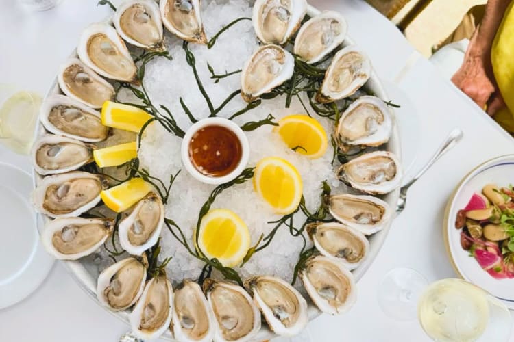 Try the oysters on the half shell at this Napa restaurant