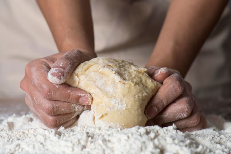 Handmade pizza bread is a stable New Jersey food.