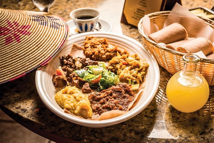 Ethiopian dish from Nile Ethiopian in Orlando