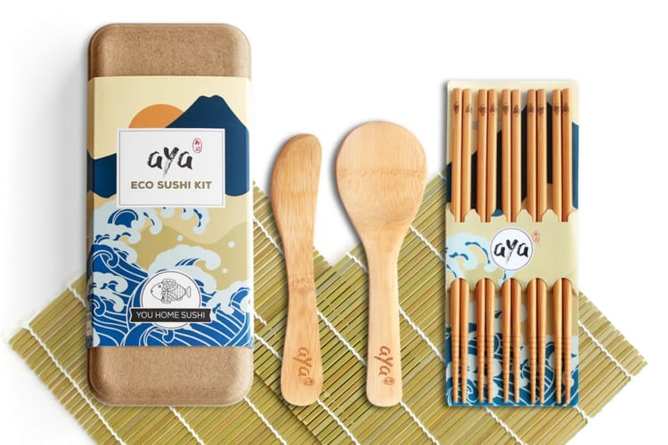 You can make oshinko sushi with the AYA Eco Sushi Making Kit
