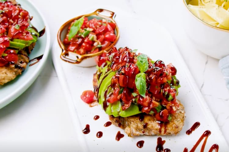 Bruschetta chicken is a tasty party food