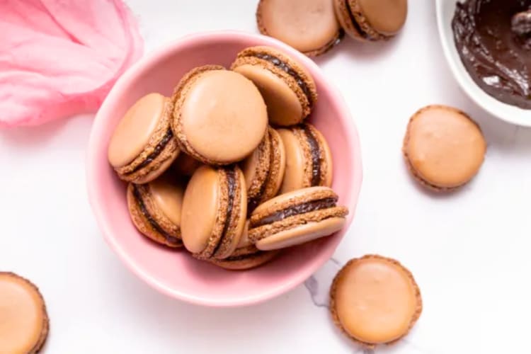 Macarons are an elegant party snack to leave out for guests who graze