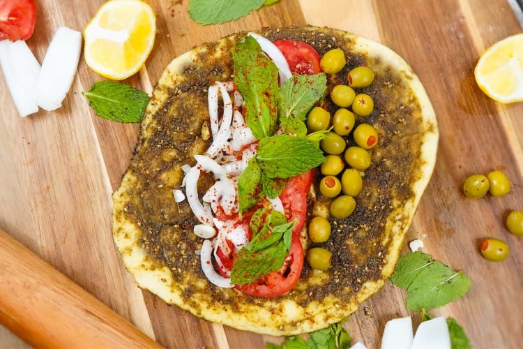 Order the Manaiesh Zahtar wrap at this Pasadena restaurant