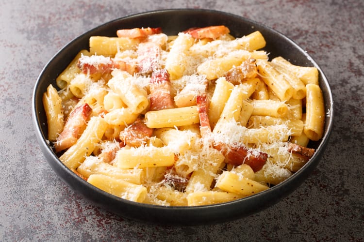 Pasta Alla Gricia in a bowl