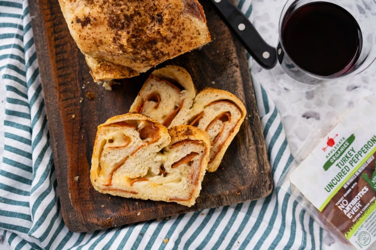 pepperoni twist bread is a delicious appetizer for your holiday party