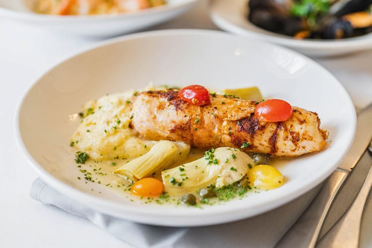Chicken involitni meal from Piola Italian Restaurant & Garden, a Fort Worth restaurant