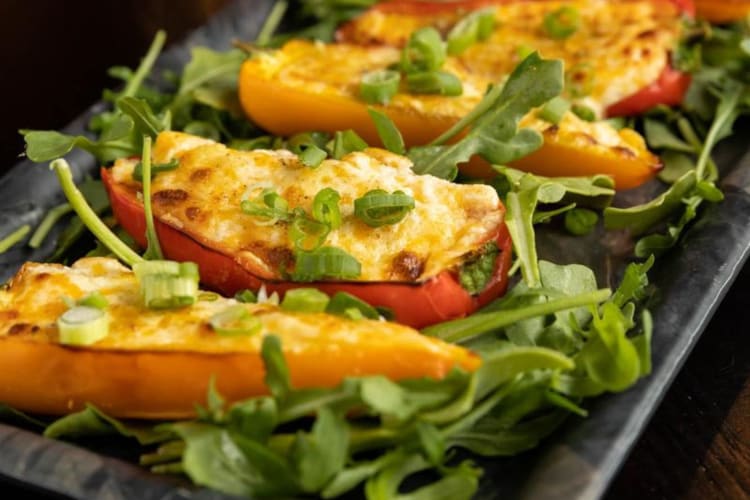 Stuffed peppers from a popular Pittsburgh restaurant.