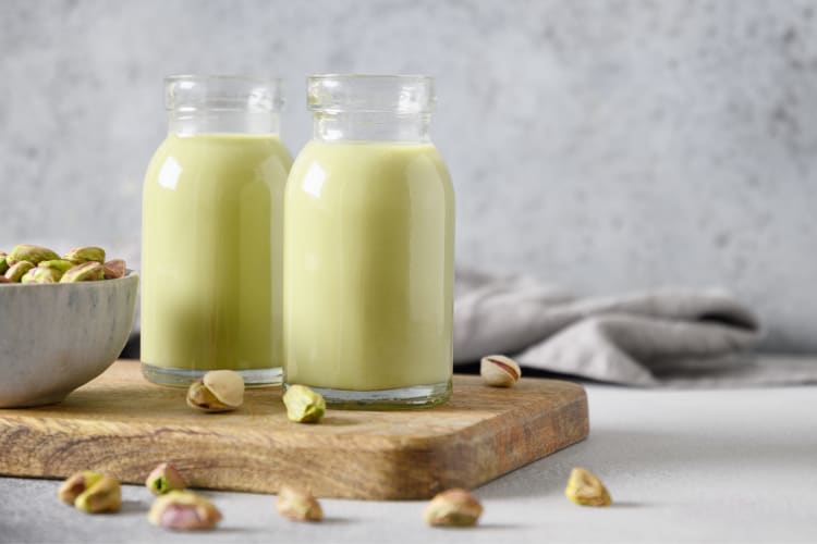 Pistachio milk is a unique plant based milk