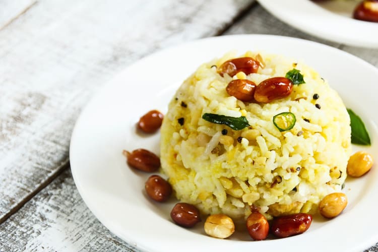 Pongal on a plate