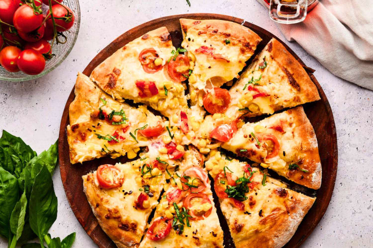 Lobster pizza is an elevated pool party food