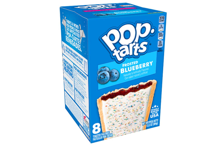 A box of Frosted Blueberry Pop Tarts
