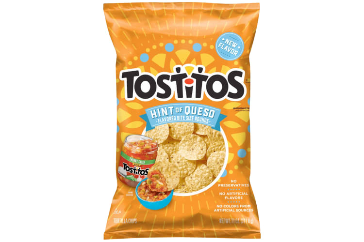 A bag of Tostitos tortilla chips
