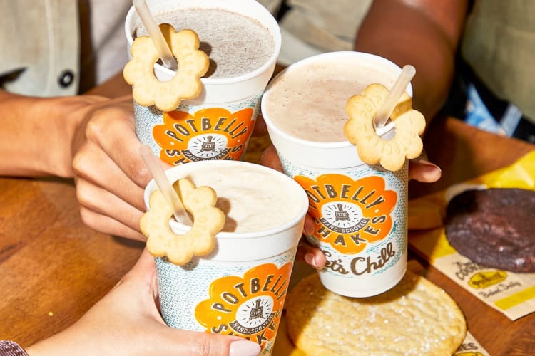 You can add your favorite cookies to a shake with the Potbelly secret menu