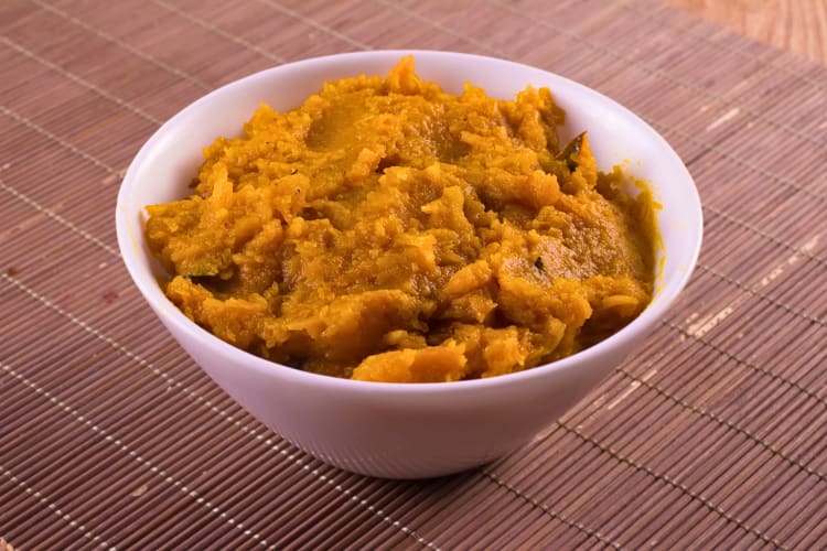 Pumpkin Purée in a bowl