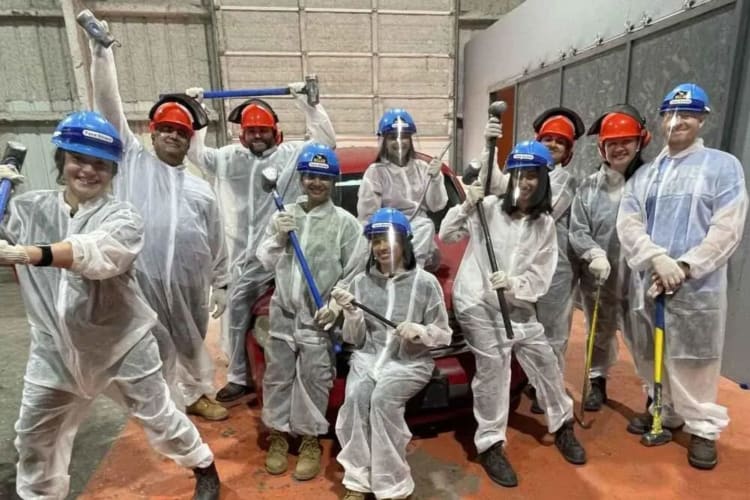 Rage rooms are a cathartic way to let off steam as a team