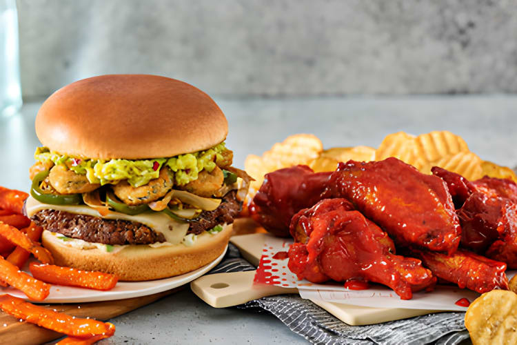 Red Robin burgers and wings