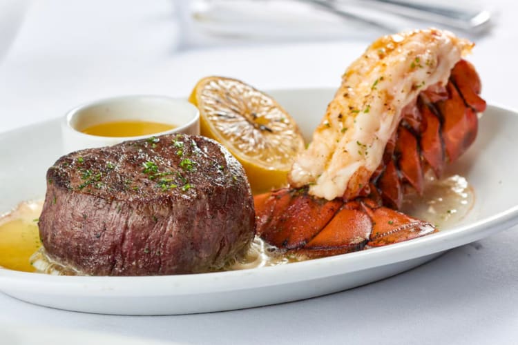 Steak and lobster from Ruth's Chris Steak House