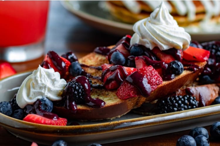 The French toast is a delicious option in this restaurant in Southlake 