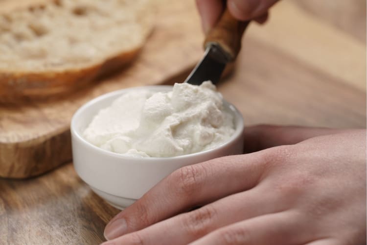 Ricotta cheese is ideal for cooking with