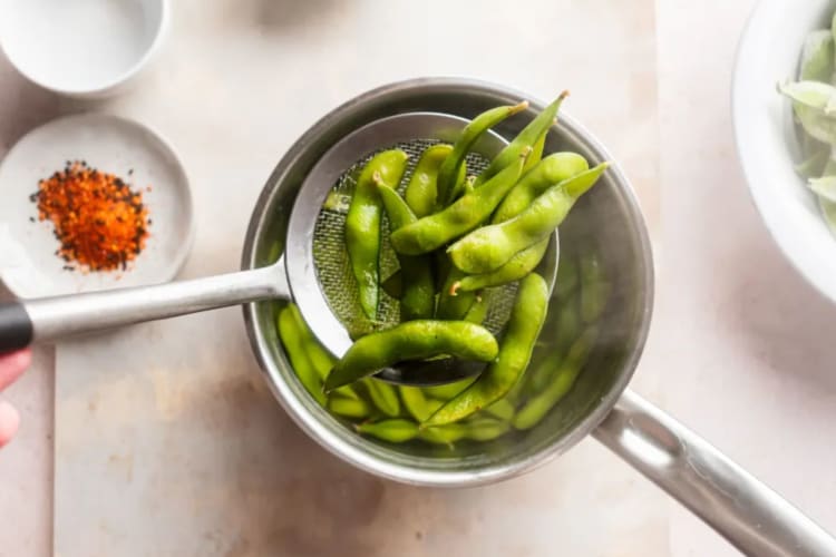 boiled edamame