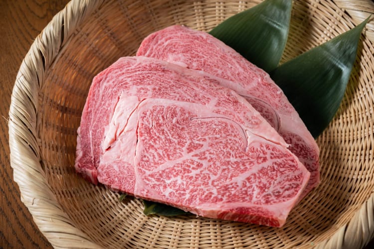 marbled wagyu beef