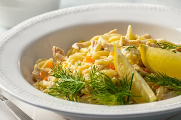 Greek lemon chicken soup