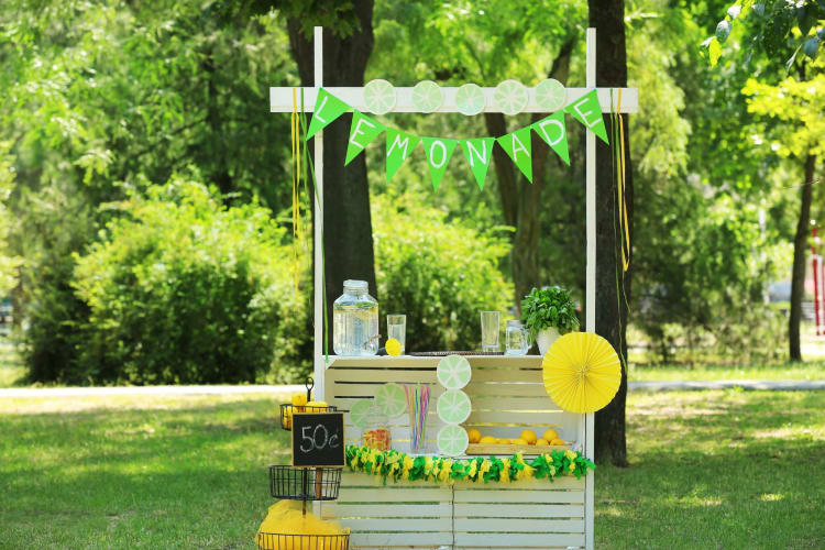 Lemonade stands are perfect on National Lemonade Day.