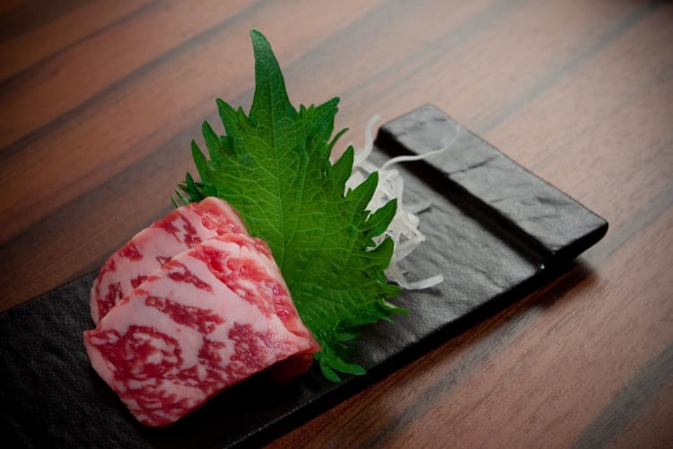 Matsusaka beef sashimi