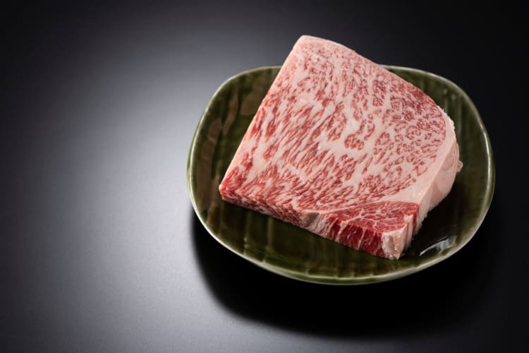 a Miyazaki wagyu sirloin steak