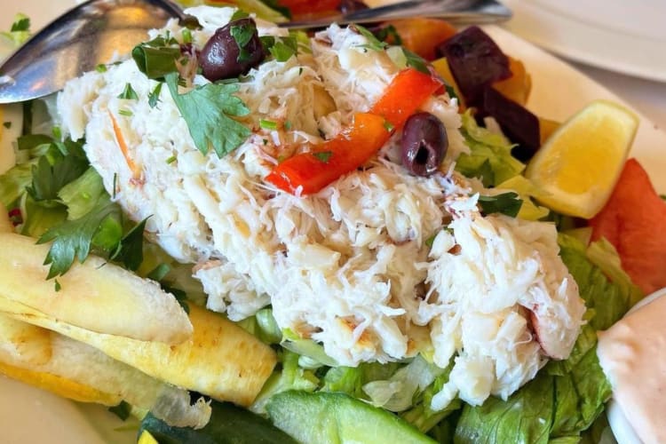 Crab Louie is a famous San Francisco food.