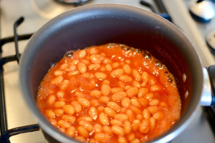 thawing baked beans