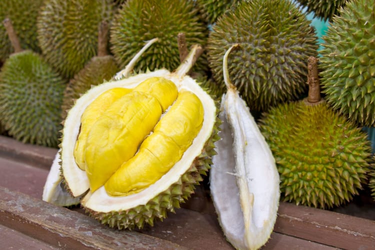 durian cut open