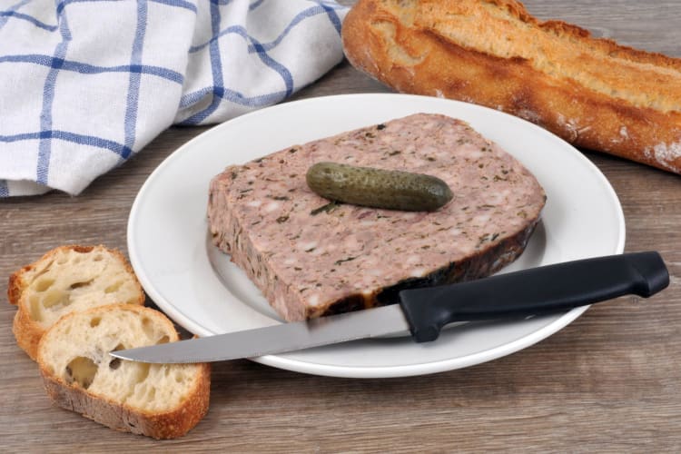 cornichon on pate