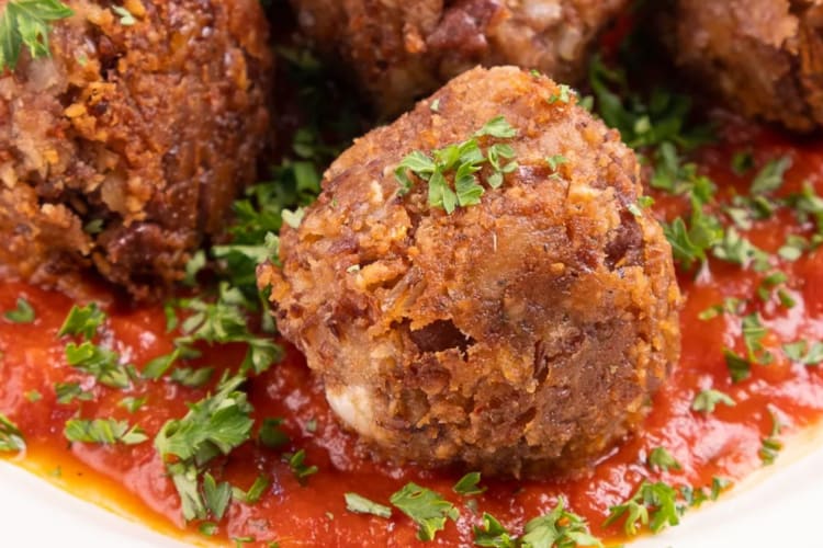 Firecracker meatballs are an easy high protein snack.