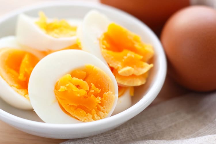 hard-boiled eggs