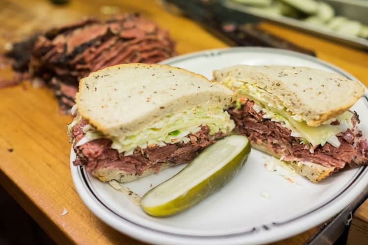 a pastrami sandwich